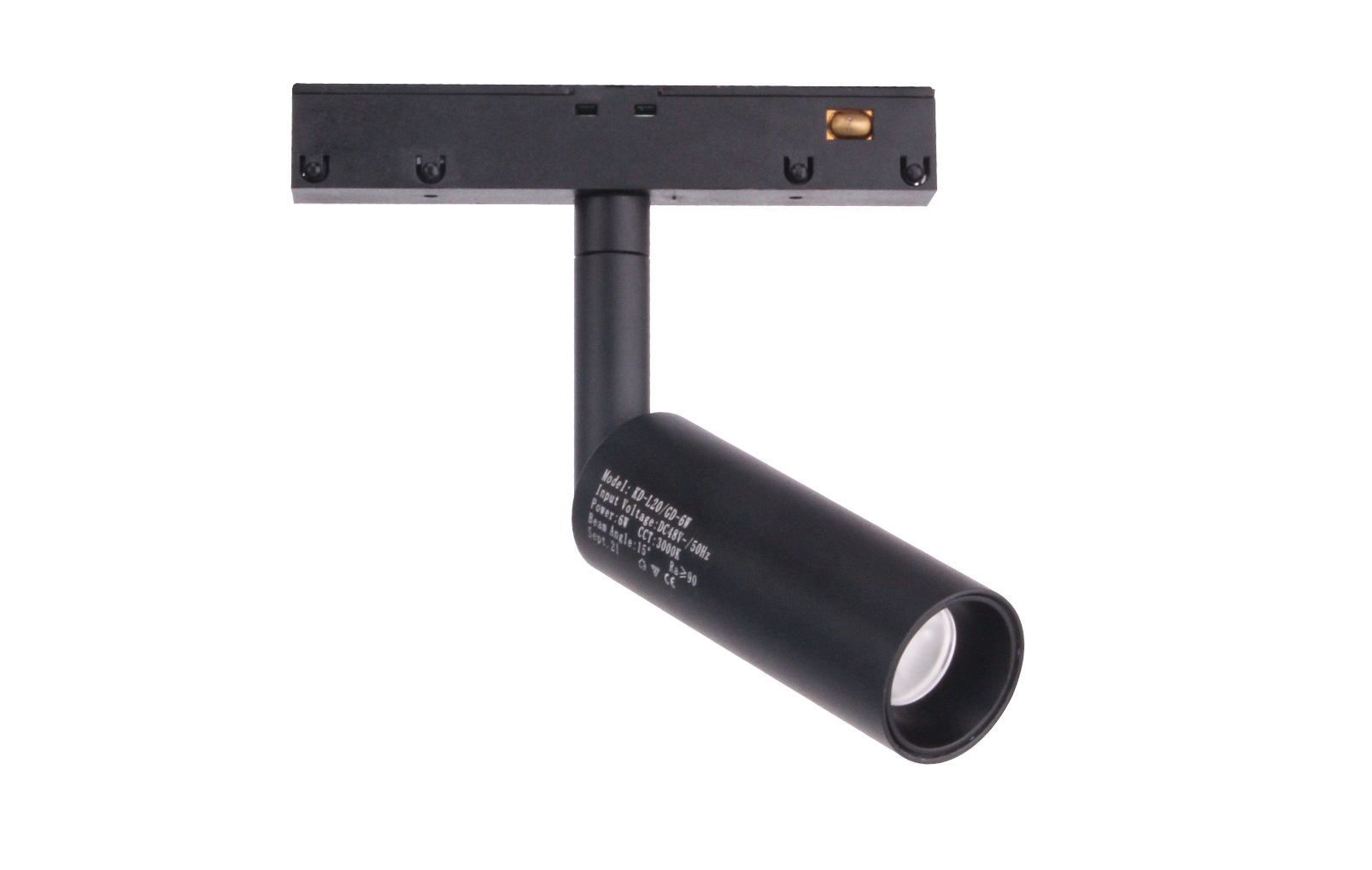 LED Magneet Rail | Type SPOT Zwart | 10 Watt | 40-100 mm | Daglicht Wit | LWL20.GD.10W.DW