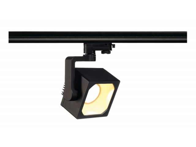SLV | 3 Fase | EURO CUBE DLMi zwart 2000lm | 24 Watt Black | Warm Wit | 3000k | 28 Graden