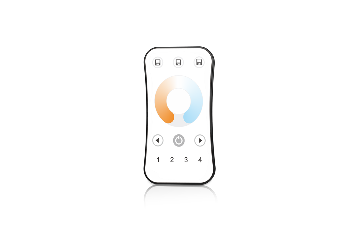 LED Dimmer | 10 Zonne | RF afstandsbediening (4 Kanaals) | RING | CCT