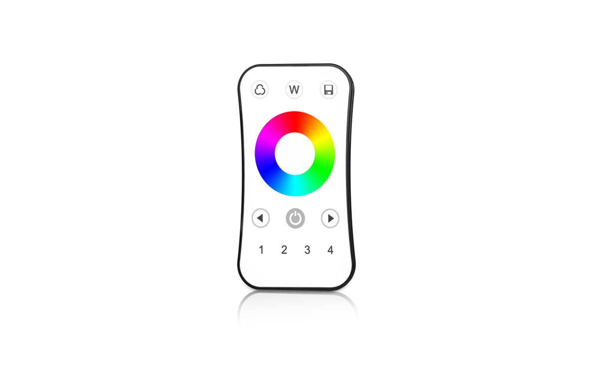 LED Dimmer | 10 Zonne | RF afstandsbediening (4 Kanaal) | RING | RGB / RGBW