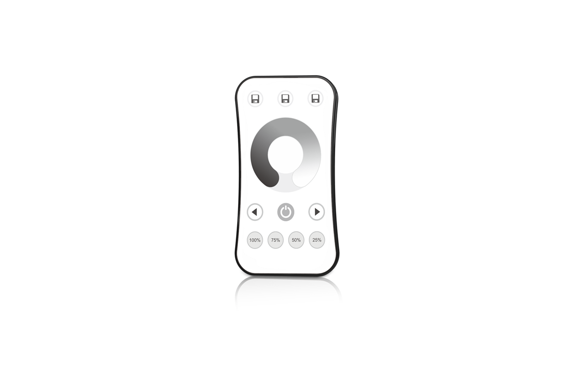 LED Dimmer | 10 Zonne | RF afstandsbediening (1 Kanaal) | RING