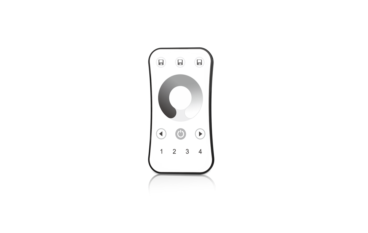 LED Dimmer | 10 Zonne | RF afstandsbediening (4 Kanaals) | RING