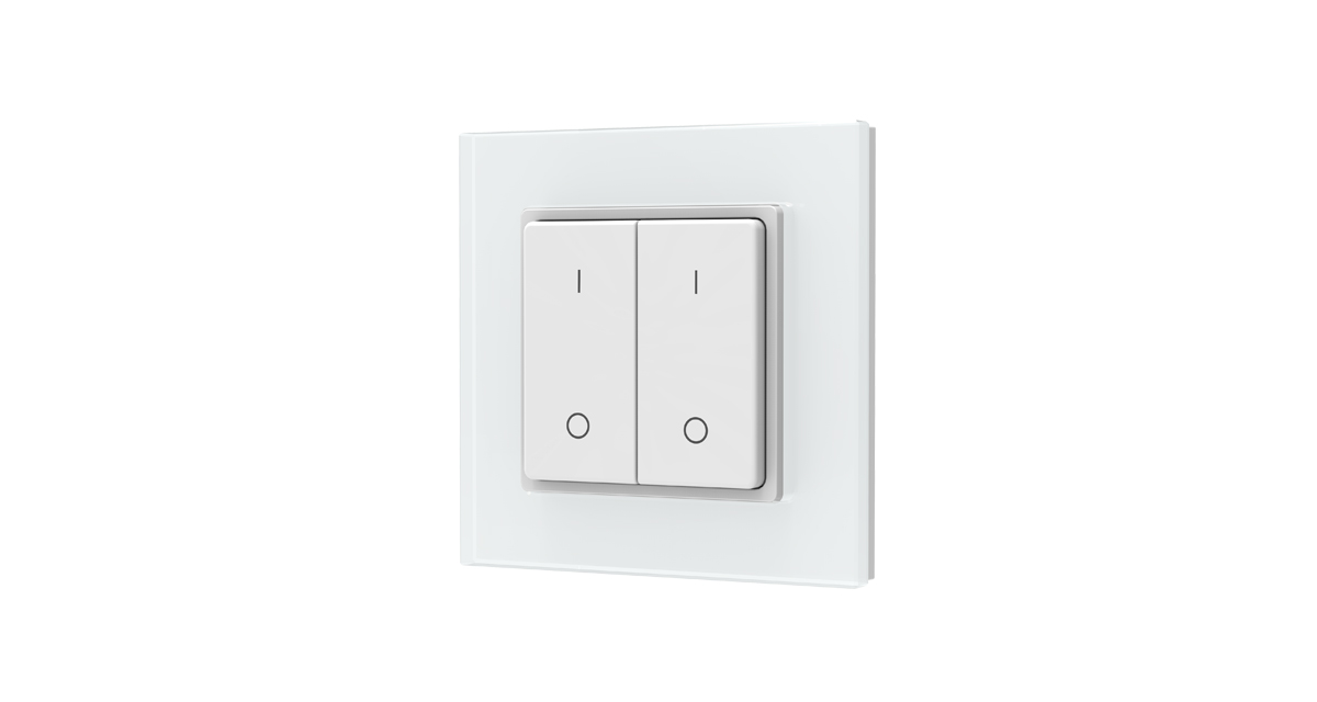 LED Dimmer | 10 Zonne | RF afstandsbediening (2 Kanalen) | Muur | Glas | 2 x Push