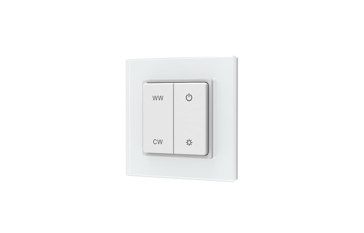 LED Dimmer | 10 Zonne | RF afstandsbediening (1 Kanaal) | Muur CCT | Wit