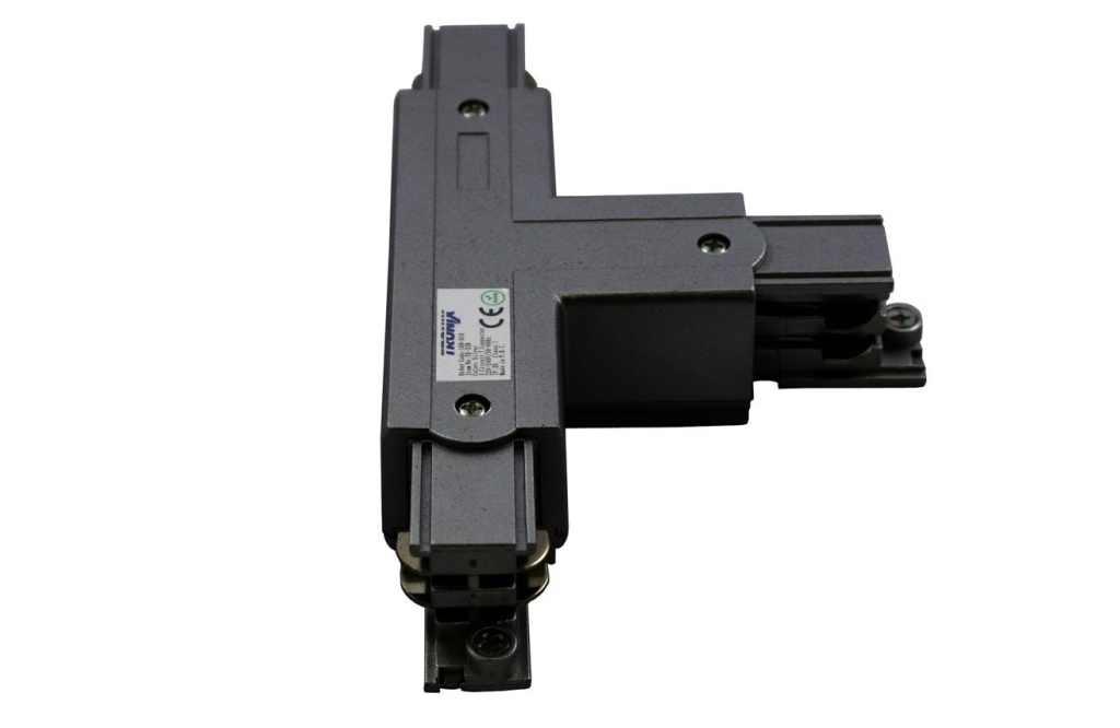 3 Fase | Rail  Power T connector Rechts | Zwart