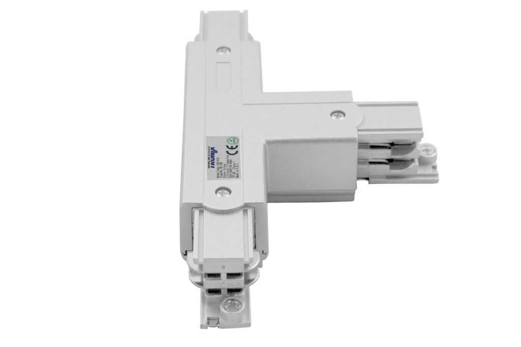 3 Fase | Rail  Power T connector Rechts | Wit