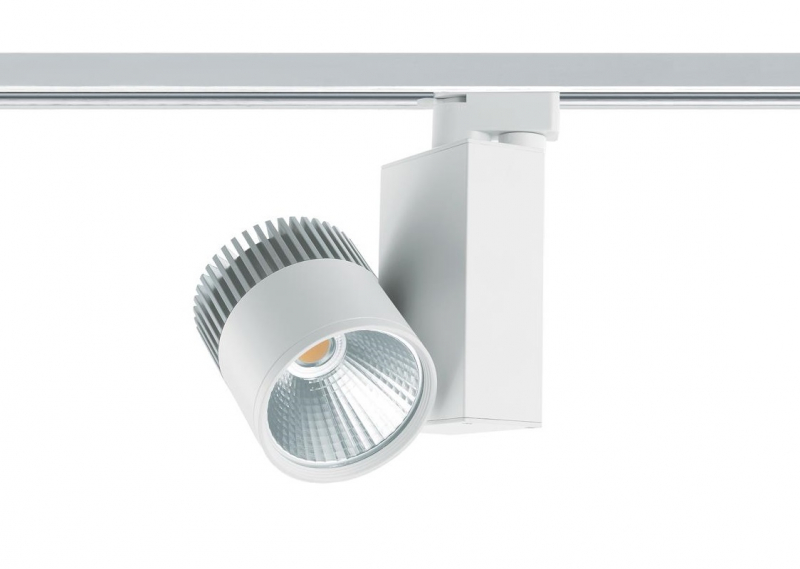 3 Fase | LED TRACKSPOT 30 Watt White - 3000k | 28 Graden