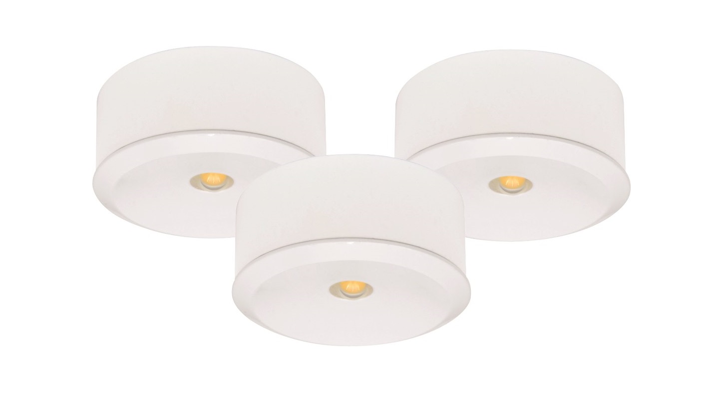 Malmbergs | LED inbouwspot | 3 LEDs | Rond | 5 W | Warm Wit (2700k) | Wit | MD-120 | WIT
