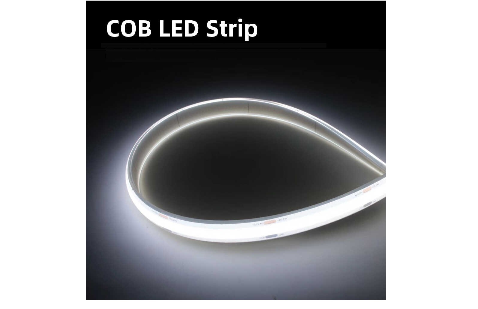 Basic COB LEDstrip | 24 Volt | 35 Watt | 5 Meter | 6000k | COB | 90 CRI