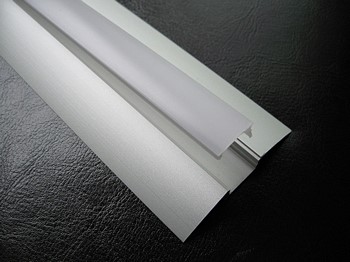 LED Profiel FLAT | ALU | Frosted, PC, UV Bestendig | 1 Meter