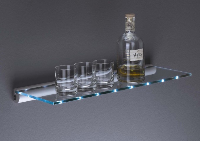 Glas met LED