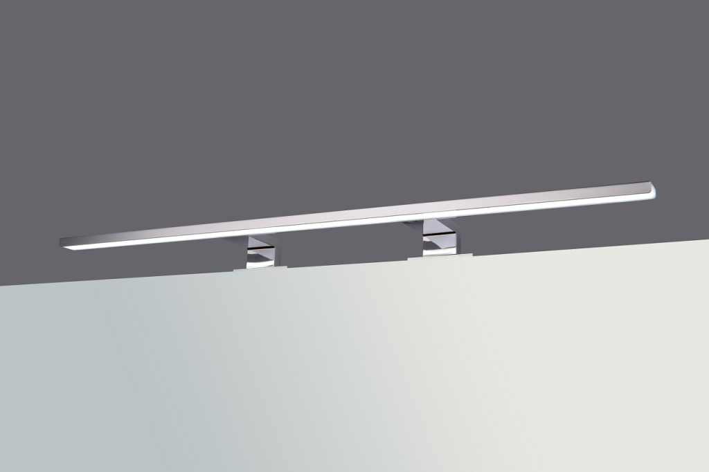 Designw@re | LED Spiegel / Kastverlichting set | 1 Lampje | 14 Watt | Chroom | LWCML020800