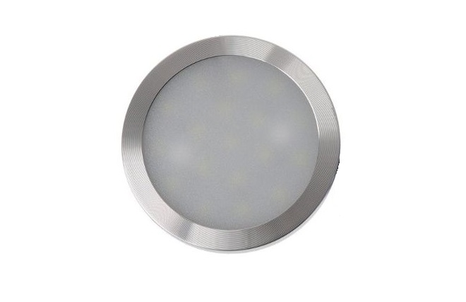 LED Vitrine Spot Show | Type Track PUCK | 2 Watt | Warm Wit | 140 Lumen | Zilver