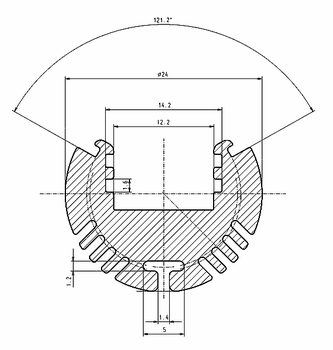 LED Profiel ALU Rond