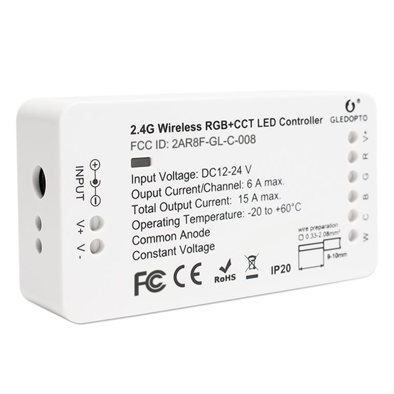 Basic Zigbeew@re | LED Controller | 2 Uitgangen | 12-24 Volt | RGB + CCT