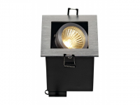 LED inbouwframe | GU10 | 9 x 9 CM | geborsteld alu | Vierkant |