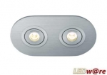 LED inbouwplaat | 2 LEDs | Ovaal | Lumoluce L05300OV2