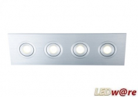 LED inbouwplaat | 4 LEDs | Vierkant | Lumoluce