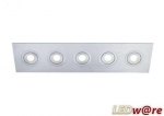 LED inbouwplaat | 5 LEDs | Vierkant | Lumoluce