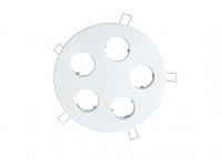 LED inbouwplaat | 5 LEDs | Rond | Lumoluce R150 | Wit