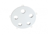 LED inbouwplaat | 5 LEDs | Rond | Lumoluce R260 | Wit