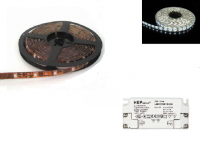 LEDstripset 3528 | LEDstrip diverse lengtes 600 LEDs Wit + Voedi