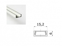 LED Profiel Kap | TBV 01-02-03 | Opaal, PC, UV Bestendig | 2 Met