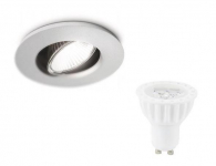 LED inbouwspot | 1 LED spot GU10 | 4 Watt | 280 Lm | Warm Wit |