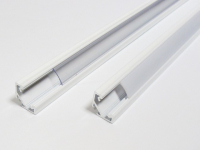 LED Profiel 016 | Hoek | 16,6 x 16,6  x 23,3 mm | Opaal, PC, UV