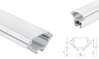 LED Profiel 52 | Corner | 26.2 x 26.2 mm | Eindkap