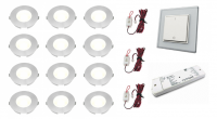 Lumoluce | Slimline | LED inbouwspot | 12 LED spots | 110 Lm | D