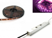 LEDstripset | LEDstrip 5 Meter 300 LEDs Roze + Voeding