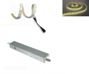 LEDstripset Badkamer | LEDstrip 2,5 Meter 150 LEDs Warm Wit + Vo