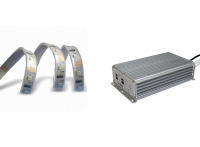 LEDstripset | Voeding IP65 + LEDstrip IP68 5 Meter | Koud Wit