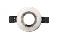 LED inbouwframe | GU10 | 9 CM diameter | Wit | Chroom Geborsteld