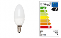 LED Kaars lang | 230 Volt | 3,8 Watt | VV 15-20 Watt | Warm Wit