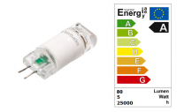 LED steeklampje | 12 Volt | 1 W | VV 10 W | Warm Wit | G4 | 80 L