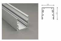 LED Profiel XL1 53 x 53 mm |  Alu Profiel 2 meter