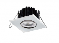 LEDware | LED inbouwspot | 1 LEDs | Vierkant | 8 W | Warm Wit |