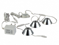 LED Kastverlichting set | 3 Lampjes | 3 x 1,5 Watt | Rond