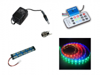 LEDstripset | ACCU | RGB LEDstrip 2 Meter 60 LEDs Multikleur + L