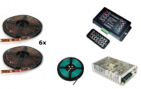 LEDstripset | Controller + LEDstrip 6 x 5 Meter 30 LEDs / Per M