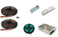 LEDstripset | Controller + LEDstrip 8 x 5 Meter 30 LEDs/M Multik