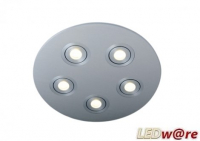 LED inbouwplaat | 5 LEDs | Rond | Lumoluce R200