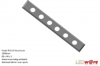 LEDw@re RVS balk | 260x80x40 | 6 spots