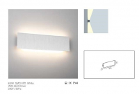 LEDw@re Wandlamp | 6,5 Watt | 27 x  305 x  90 | 220 Lumen | Wall